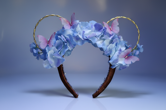 Polished Blue Butterfly Crown