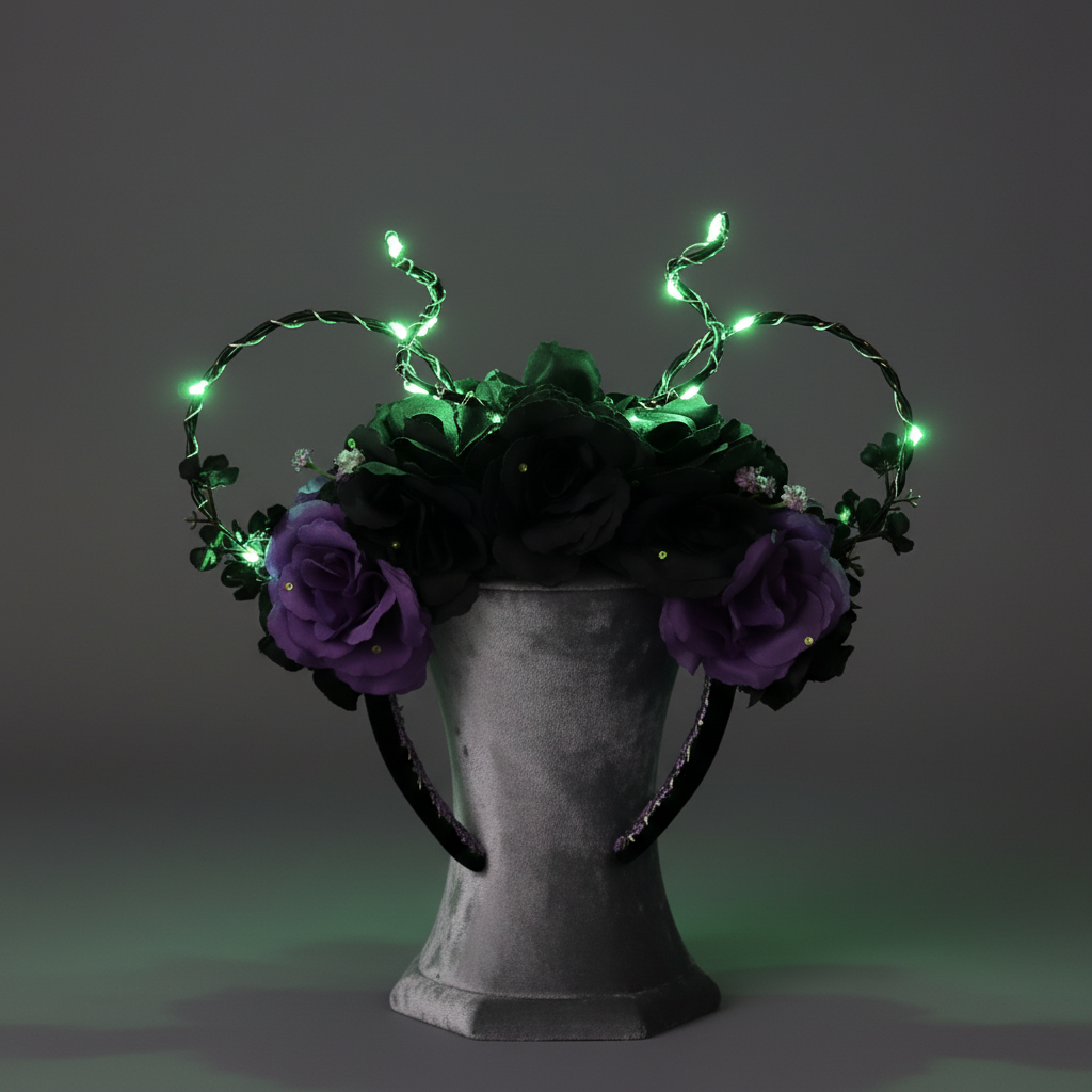 Polished LED Floral Crown